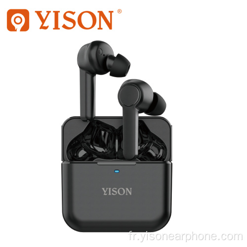 YISON TWS casque sans fil Earbud 5.0 Version